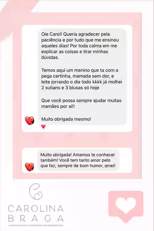 Depoimento de mãe atendida pela Carol Braga 1